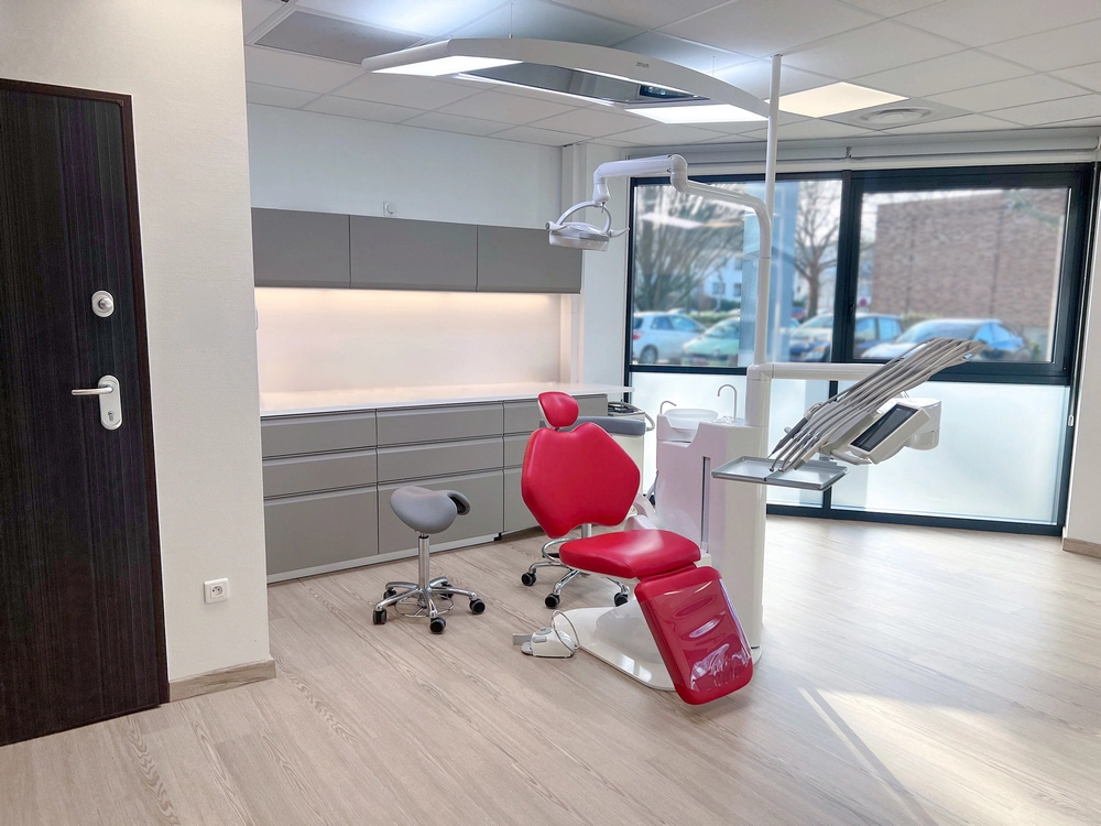 Photographie de notre salle de soins, à l'école ELAN Dentaire Strasbourg
